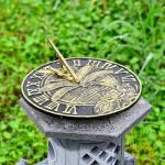 Sungmor Dragonfly Cast Iron Sundial for Outdoors