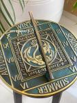 Brass Garden Sundial with Vintage Verdigris Finish