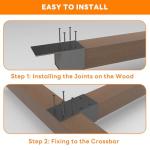 6 Pack Pergola Brackets for Wood Structures