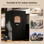 Portable Home Sauna with 1500W Steamer and Chair