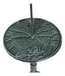 Whimsical Dragonfly Sundial Garden Decor Statue