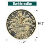 Sungmor Dragonfly Cast Iron Sundial for Outdoors