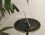 Brass Sundial - Grow Old with Me 10" Decor