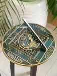 Brass Garden Sundial with Vintage Verdigris Finish