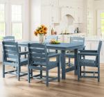 7-Piece Outdoor Patio Dining Set with Umbrella Hole