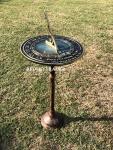 Brass Sundial - Grow Old with Me 10" Decor