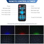 RGB Outdoor Laser Projector with Starry Sky Effects
