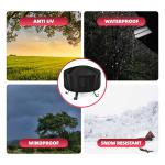 Round Heavy Duty Fire Pit Cover, 22-34 Inch