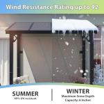 Aoxun 8'x5' Outdoor Aluminum Top Gazebo