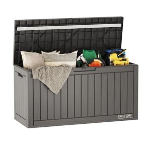 EAST OAK 60 Gallon Waterproof Outdoor Storage Box