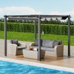 VEVOR 10'x10' Retractable Pergola with Canopy