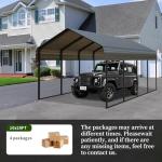 Heavy Duty 10x20 FT Metal Carport Canopy