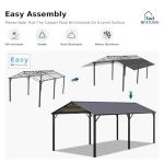 Heavy Duty Metal Carport for Vehicles, 10x20 ft