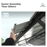 Heavy Duty Metal Carport for Vehicles, 10x20 ft