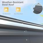 Heavy-Duty 10' x 15' Metal Carport Canopy