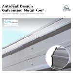 MFSTUDIO 10x15 ft Heavy Duty Metal Carport