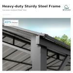 Heavy Duty Metal Carport for Vehicles, 10x20 ft