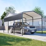 10x15 FT Heavy Duty Metal Carport for Vehicles