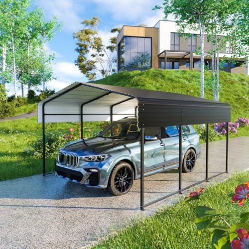 HEYTOWN 10x15 FT Heavy Duty Metal Carport