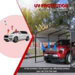 Ampela 15x10FT Heavy Duty Carport Shelter