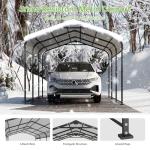 10x15FT Heavy Duty Metal Carport for Outdoor Storage