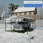 HEYTOWN 10x15 FT Heavy Duty Metal Carport