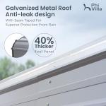 PHI VILLA 10x15 ft Heavy Duty Carport Shelter