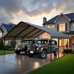 Heavy Duty 10x20 FT Metal Carport Canopy