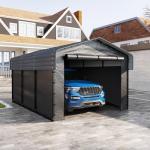 10x15 FT Heavy Duty Metal Carport Canopy