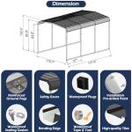 Heavy Duty Metal Carport Canopy for Outdoor Storage