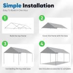 10x15 ft Heavy Duty Car Canopy Tent