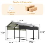 Patiowell 10x15 FT Heavy Duty Carport Shelter
