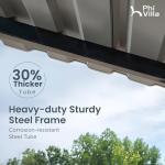 PHI VILLA 10x15 ft Heavy Duty Carport Shelter