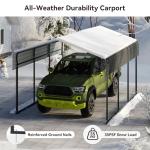 Heavy Duty 10x15FT Metal Carport Canopy