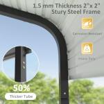 Heavy-Duty 10' x 15' Metal Carport Canopy