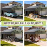 Greesum 10x15FT Heavy Duty Metal Carport