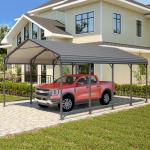 Heavy Duty 12x20FT Metal Carport Canopy