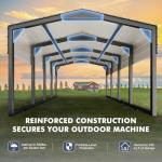 Heavy-Duty Metal Carport 12x20ft Shelter