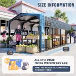 Heavy-Duty Metal Carport 12x20ft Shelter