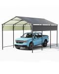 Greesum 10x15FT Heavy Duty Metal Carport