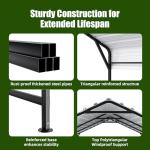 Heavy Duty 10x15ft Metal Carport and Shelter