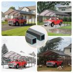 Heavy-Duty 12' x 20' Metal Carport Canopy