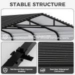 12x20 FT Metal Carport for Cars and Boats