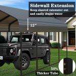 Heavy Duty 12x20 FT Metal Carport Shelter