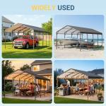 Heavy Duty 12x20FT Metal Carport Canopy