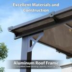 Aoxun 8'x5' Outdoor Aluminum Top Gazebo