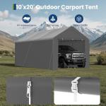 Heavy Duty 10x20 Carport Canopy Tent for Vehicles