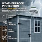 Gizoon 5x3 FT Weather-Resistant Outdoor Storage Shed