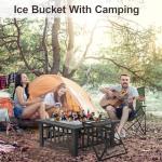 32-Inch Metal Outdoor Fire Pit with Cover