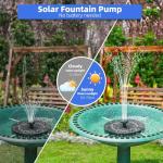 Solar Fountain Pump for Bird Bath and Garden